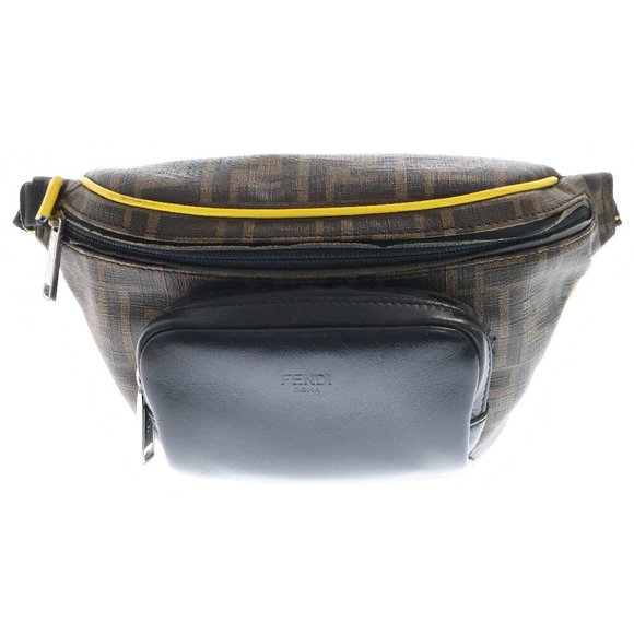 Fendi Brown Body Bag Zucca Belt - Picture 1 of 6